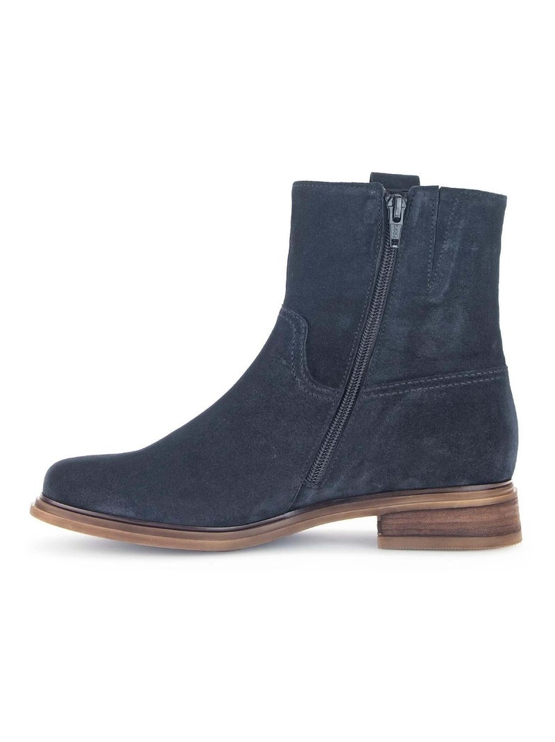 Bottines  en Nubuck Bleu - Kiabi