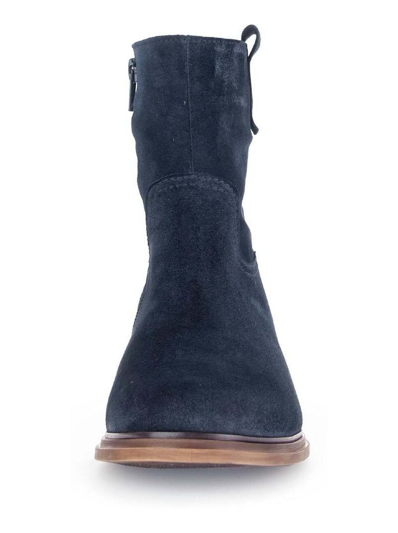 Bottines  en Nubuck Bleu - Kiabi