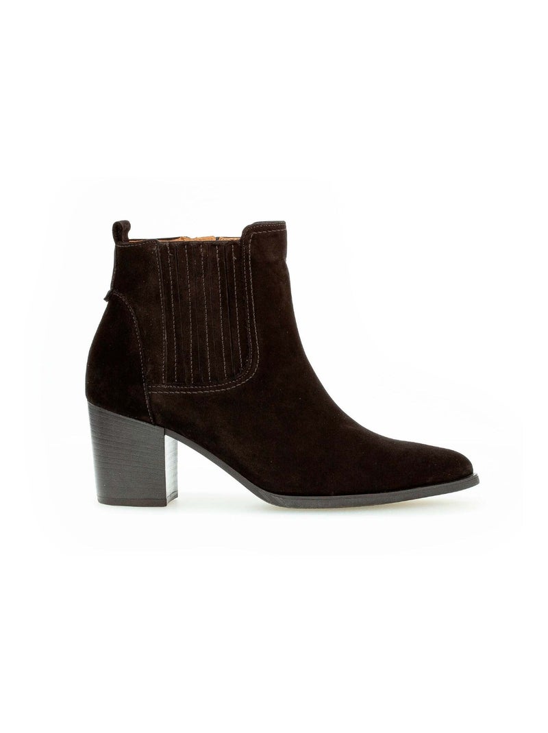 Bottines  en nubuck Gabor Noir Noir - Kiabi
