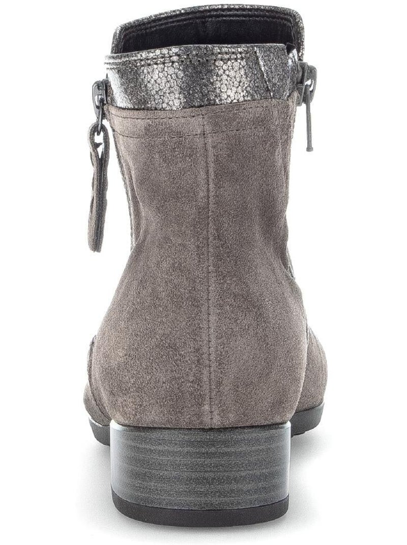 Bottines  en Nubuck Marron clair - Kiabi
