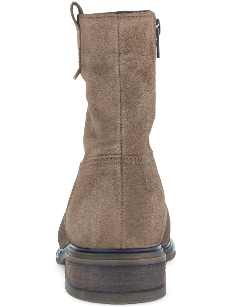 Bottines  en Nubuck Marron clair - Kiabi