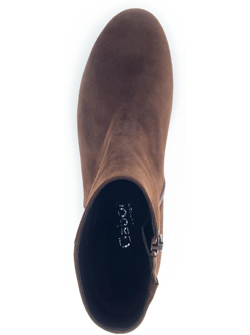 Bottines  en Nubuck Marron clair - Kiabi