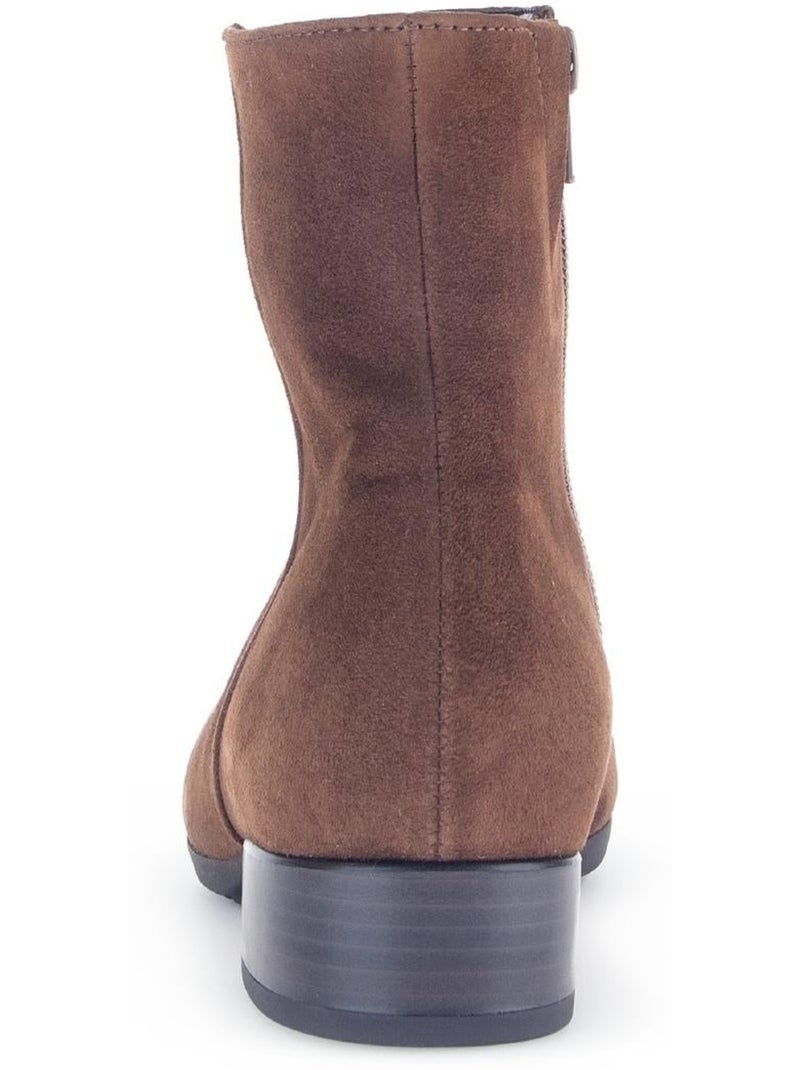 Bottines  en Nubuck Marron clair - Kiabi