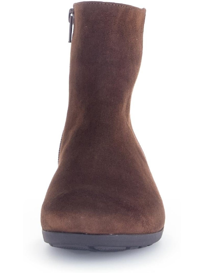 Bottines  en Nubuck Marron clair - Kiabi