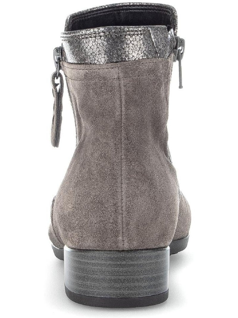 Bottines  en Nubuck Marron - Kiabi