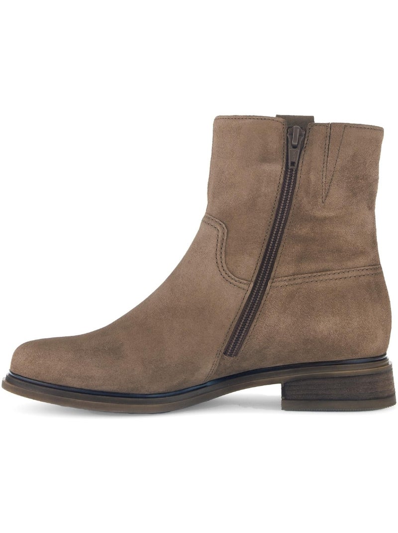 Bottines  en Nubuck Marron - Kiabi