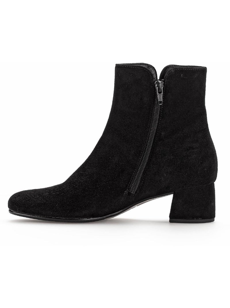 Bottines  en Nubuck Noir - Kiabi