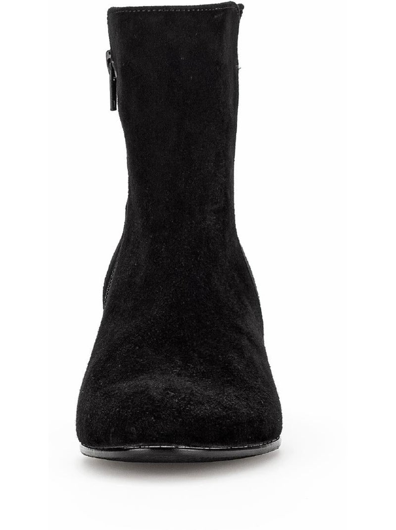 Bottines  en Nubuck Noir - Kiabi