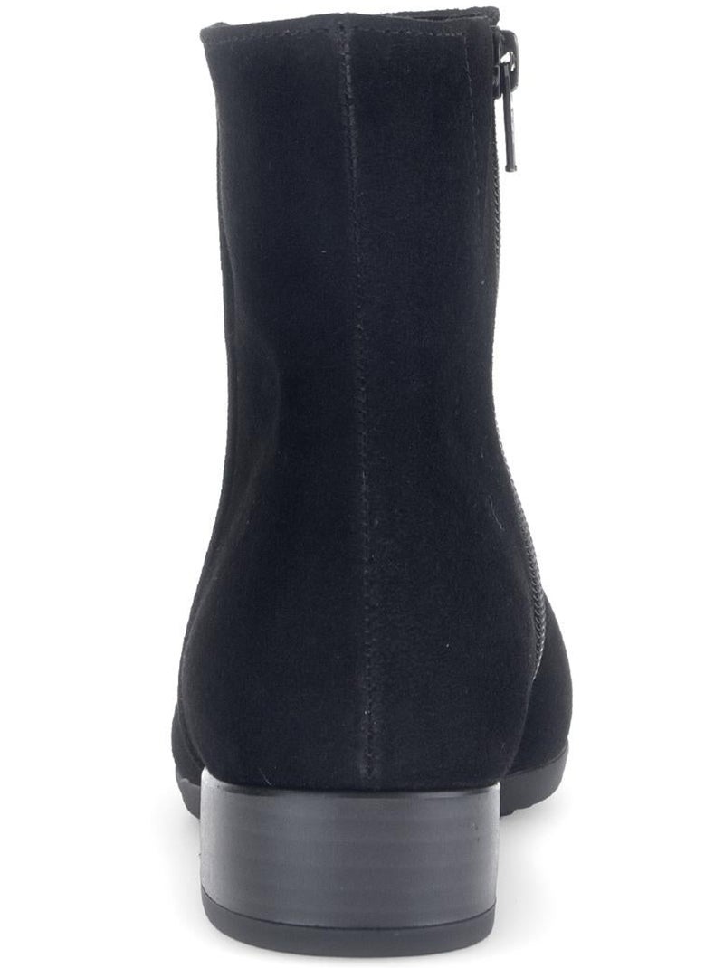Bottines  en Nubuck Noir - Kiabi