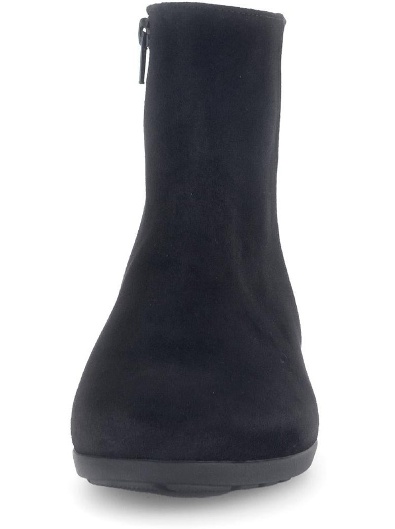 Bottines  en Nubuck Noir - Kiabi
