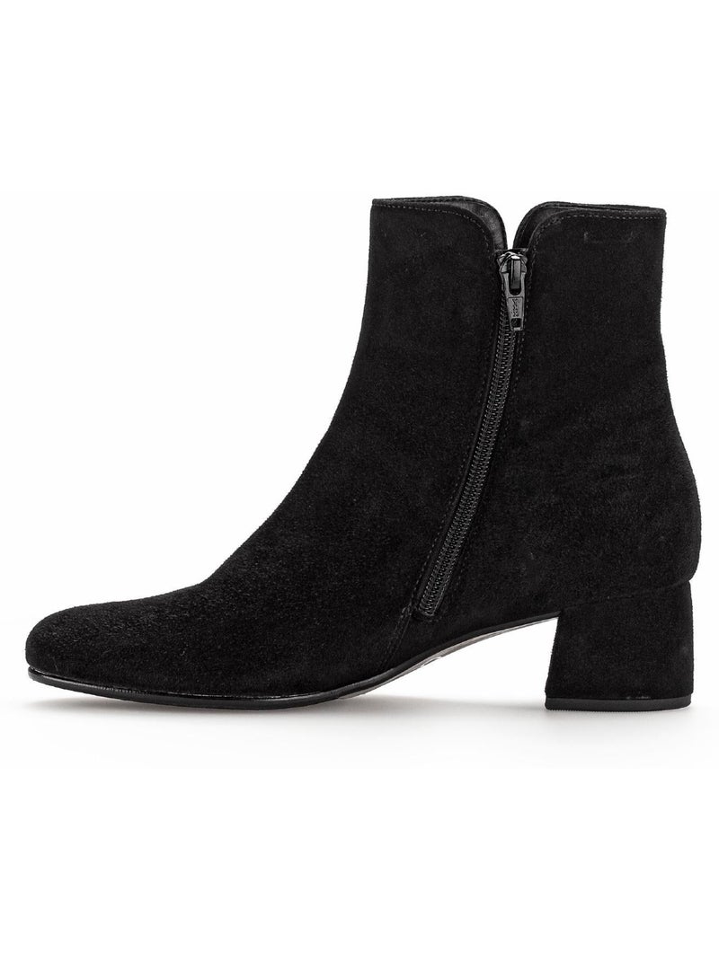 Bottines  en Nubuck Noir Noir - Kiabi