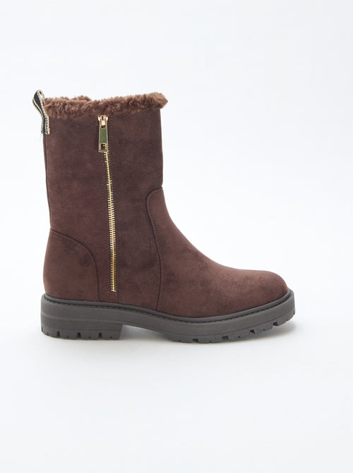 Bottines en suédine - Kiabi
