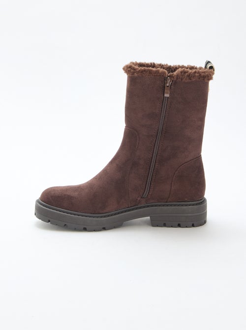 Bottines en suédine - Kiabi