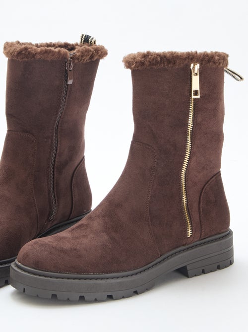 Bottines en suédine - Kiabi