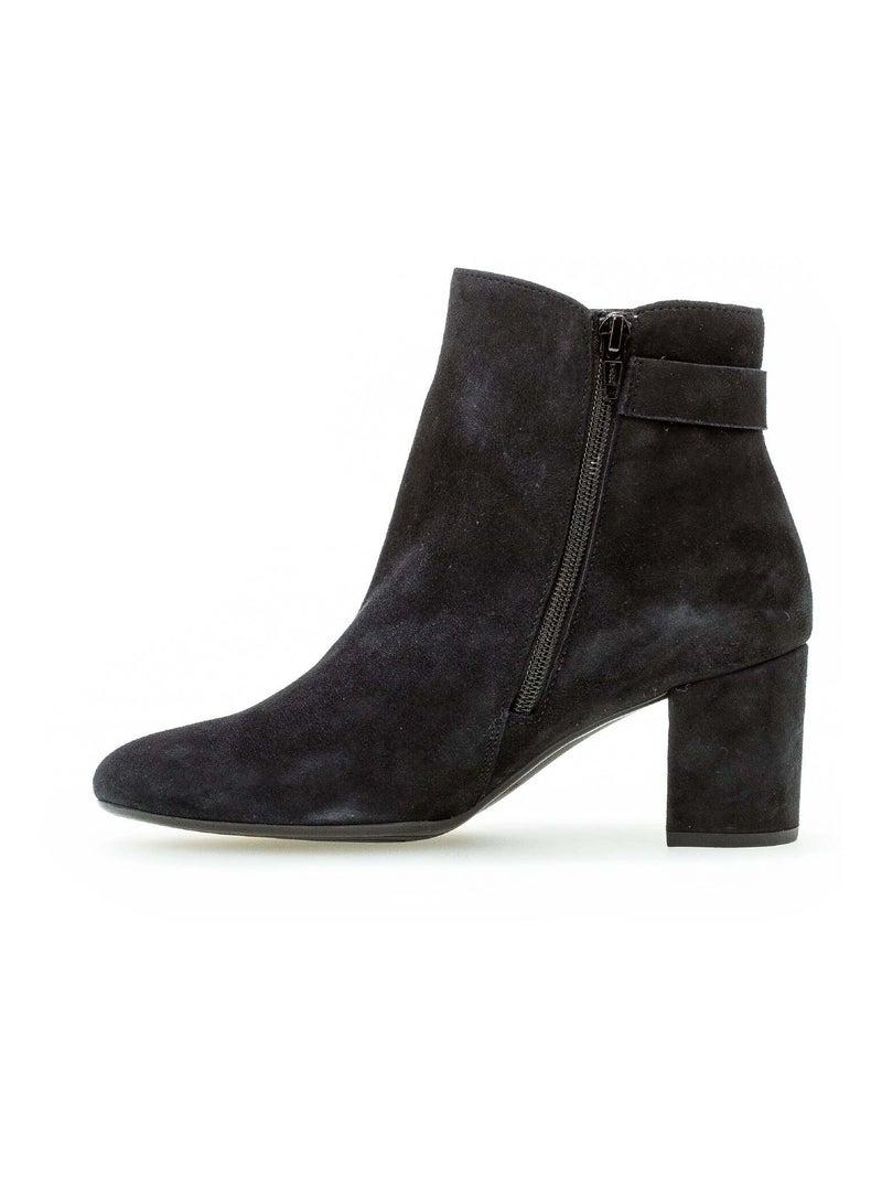 Bottines  en velours Bleu - Kiabi