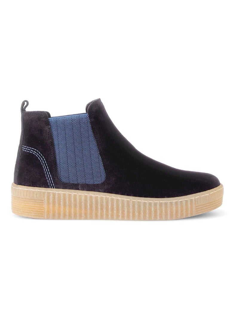 Bottines  en velours Gabor Bleu marine - Kiabi