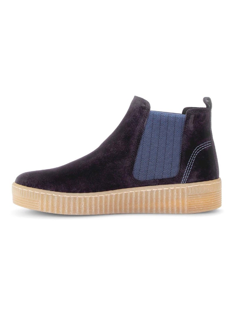 Bottines  en velours Gabor Bleu marine - Kiabi