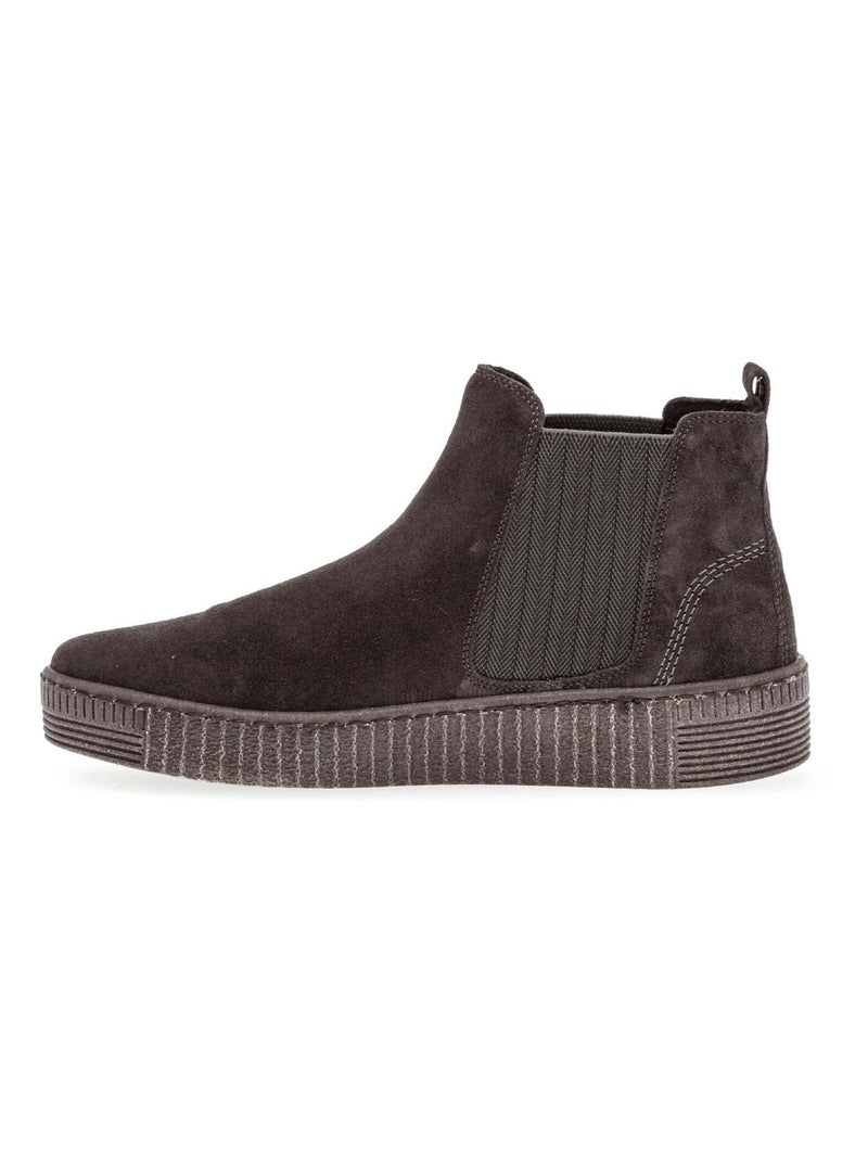 Bottines  en velours Gabor Gris Gris - Kiabi