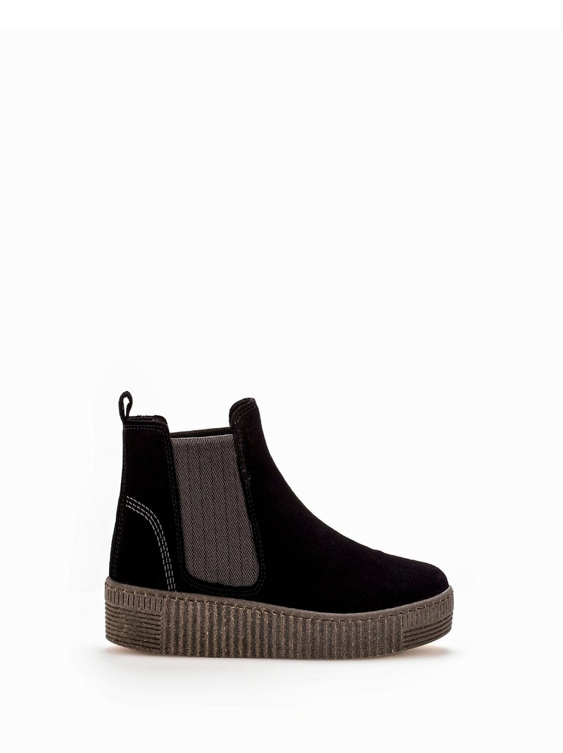 Bottines  en velours Gabor Noir Noir - Kiabi