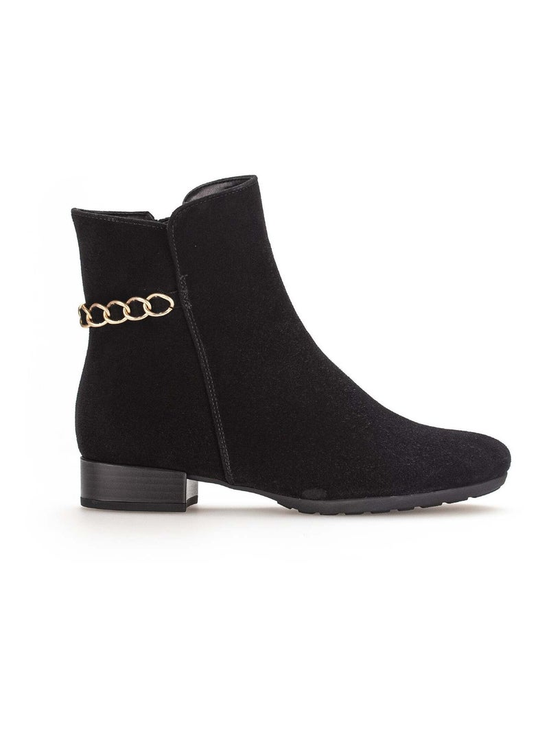 Bottines  en velours Gabor Noir Noir - Kiabi