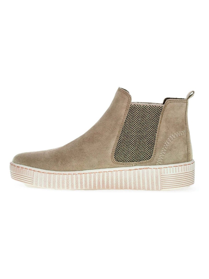 Bottines  en velours Vert - Kiabi