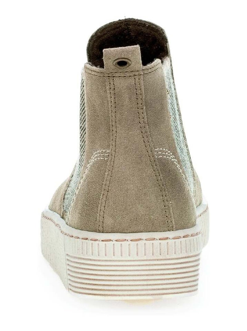 Bottines  en velours Vert - Kiabi