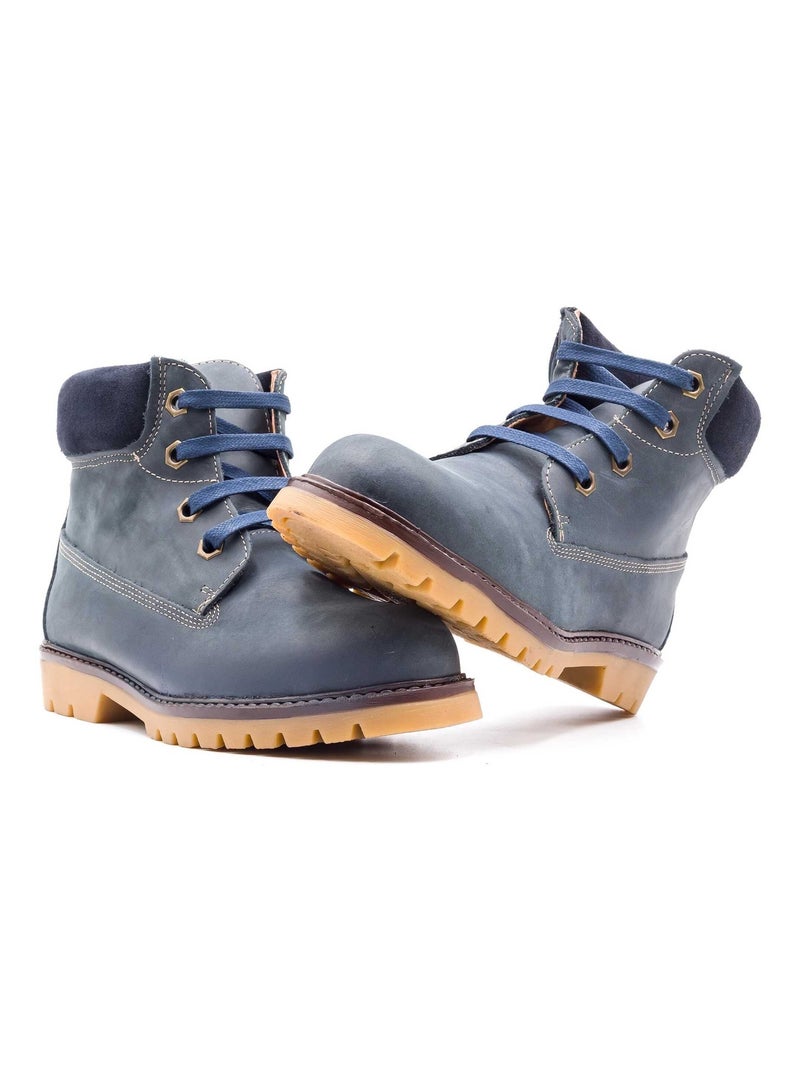 Bottines Enfants - Boni Outdoor Bleu marine - Kiabi