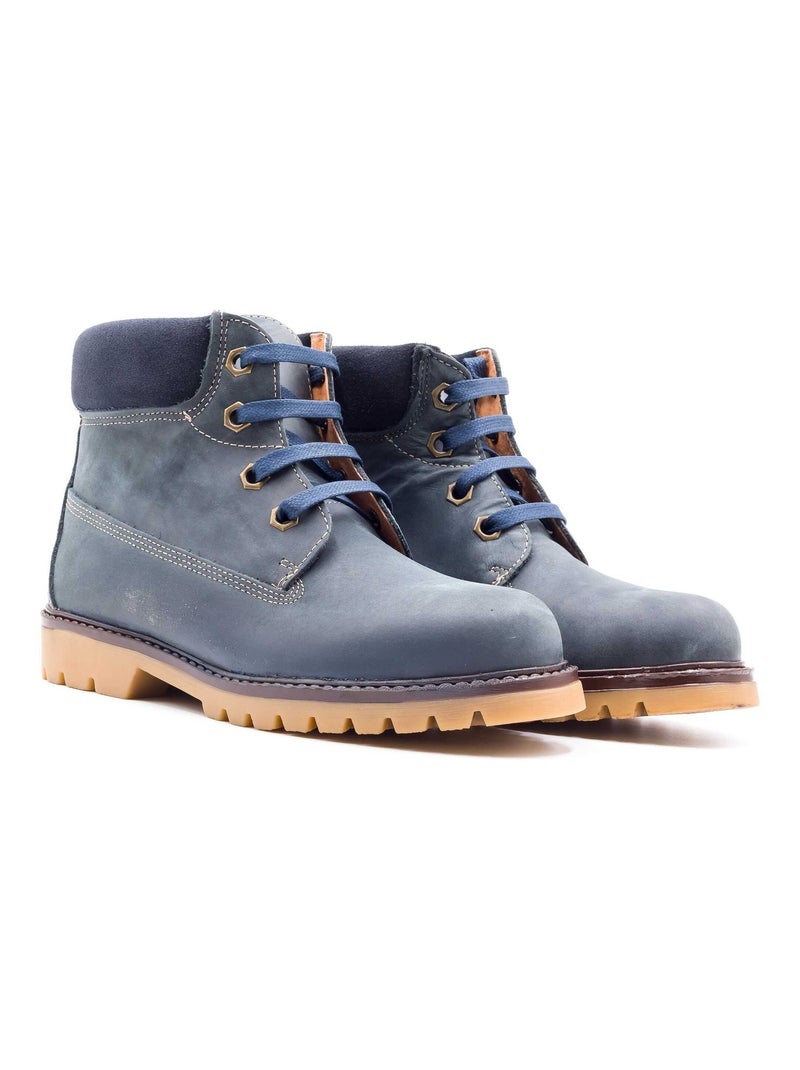 Bottines Enfants - Boni Outdoor Bleu marine - Kiabi