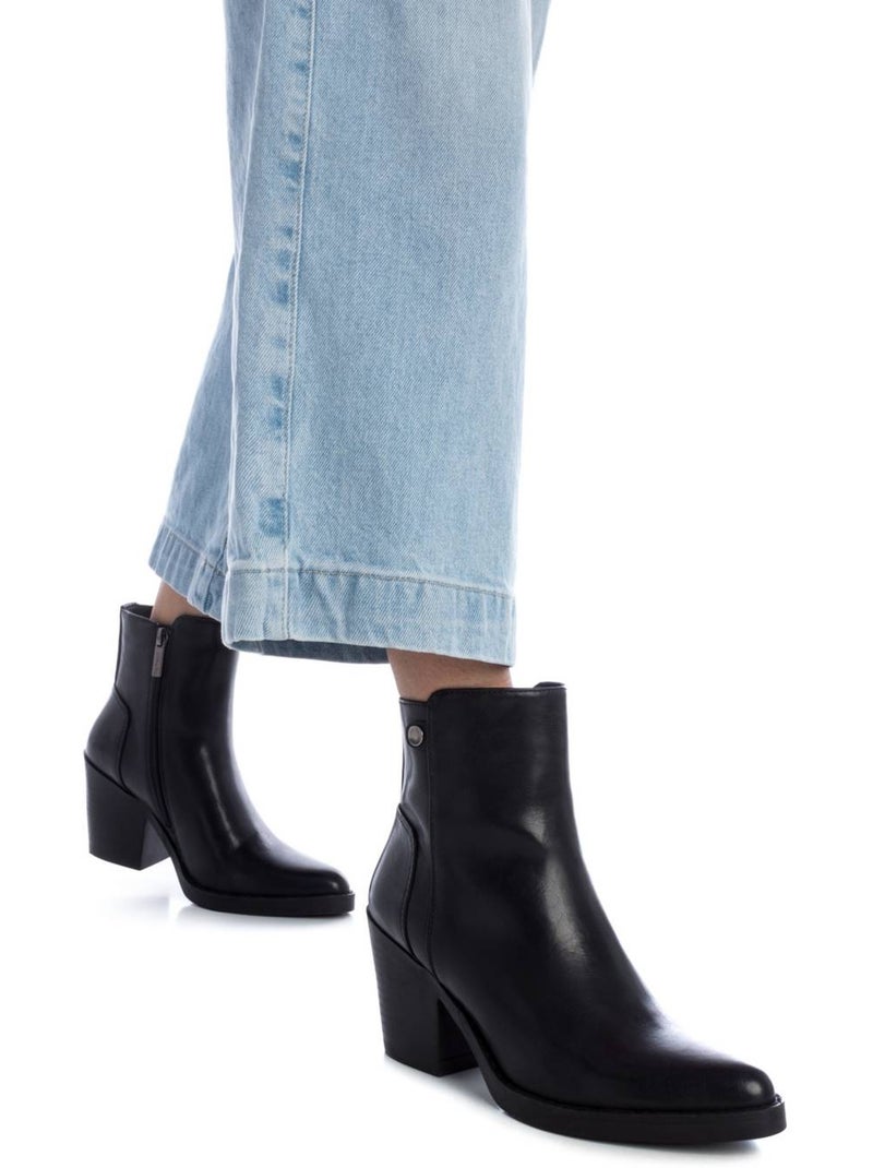 Bottines femme à bout pointu Noir - Kiabi