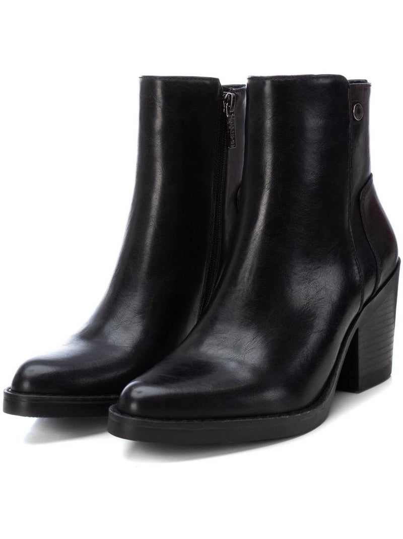 Bottines femme à bout pointu Noir - Kiabi
