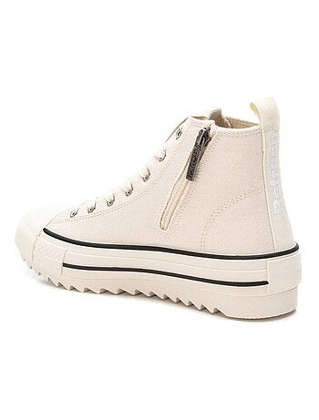 Bottines femme à lacets avec fermeture éclair