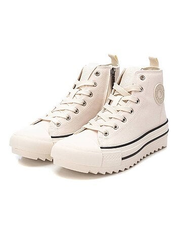 Bottines femme à lacets avec fermeture éclair