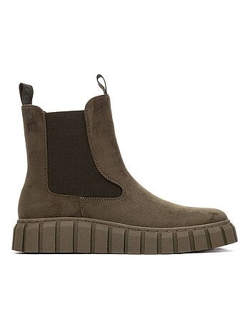 Bottines femme à lacets avec fermeture éclair