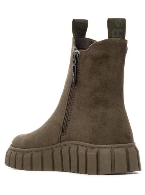 Bottines femme à lacets avec fermeture éclair - Kiabi