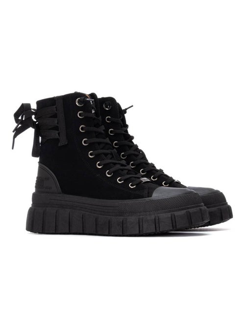 Bottines femme à lacets avec fermeture éclair - Kiabi