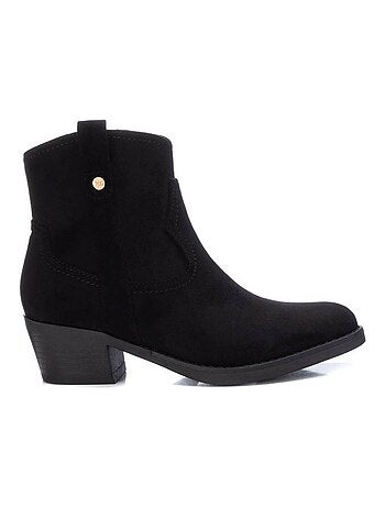 Bottines femme à lacets avec fermeture éclair