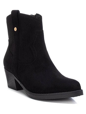 Bottines femme à lacets avec fermeture éclair