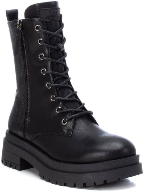 Bottines femme à lacets avec fermeture éclair - Kiabi