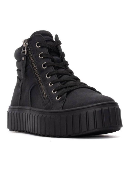 Bottines femme à lacets avec fermeture éclair - Kiabi
