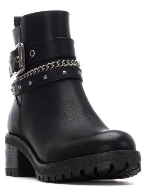Bottines femme à lacets avec fermeture éclair - Kiabi