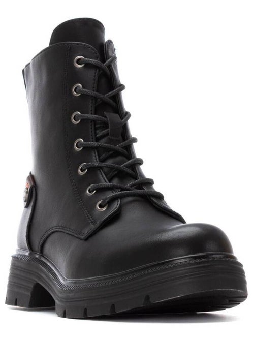 Bottines femme à lacets avec fermeture éclair - Kiabi