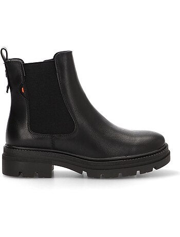 Bottines femme à lacets avec fermeture éclair