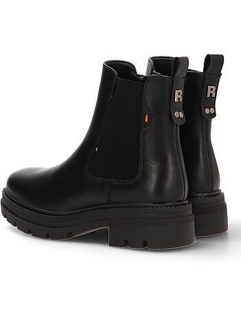 Bottines femme à lacets avec fermeture éclair