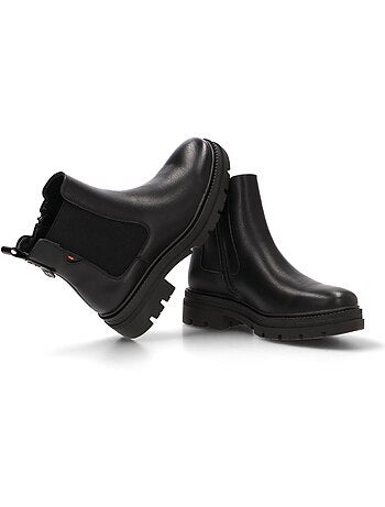Bottines femme à lacets avec fermeture éclair