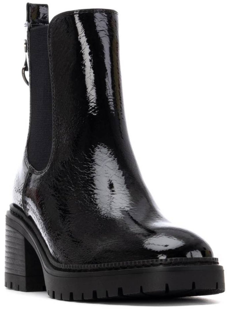 Bottines femme à lacets avec fermeture éclair Noir - Kiabi