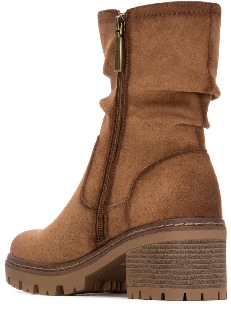Bottines femme à lacets avec fermeture éclair Taupe - Kiabi