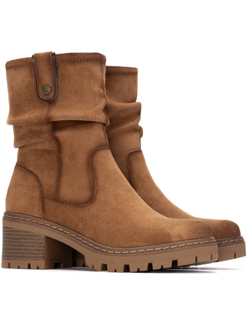 Bottines femme à lacets avec fermeture éclair Taupe - Kiabi