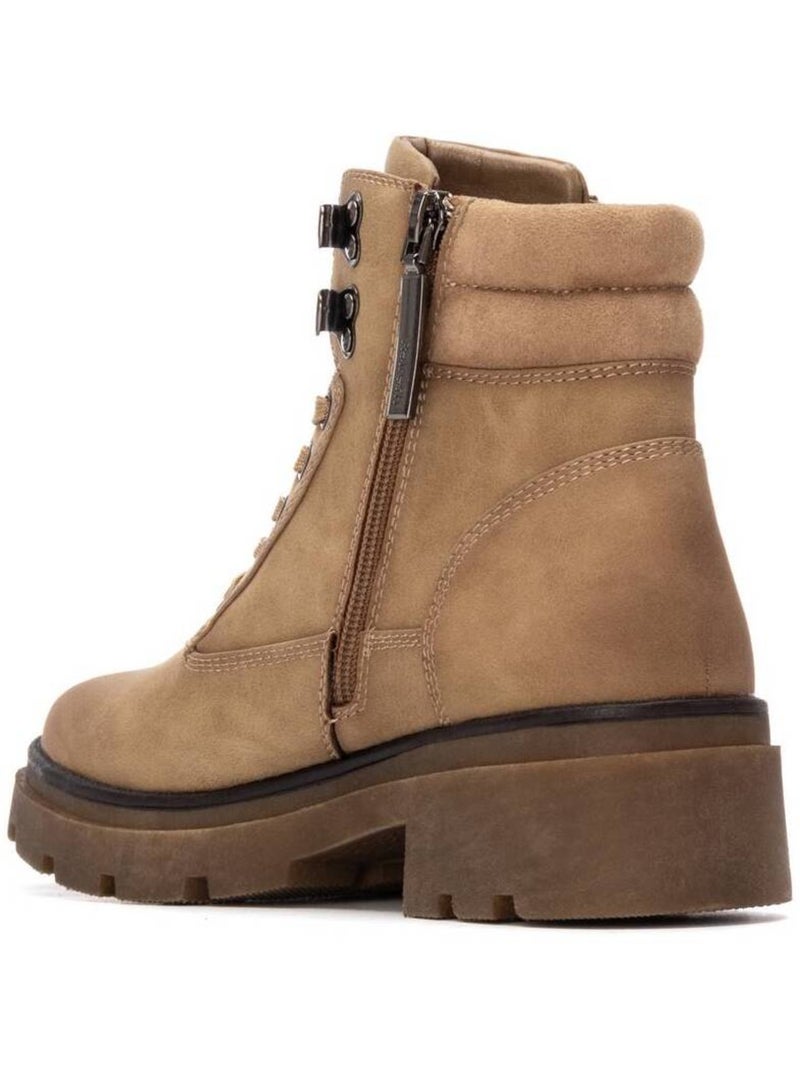 Bottines femme à lacets Beige - Kiabi
