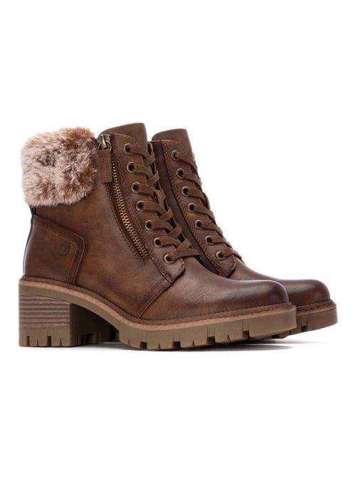 Bottines femme à lacets - Kiabi