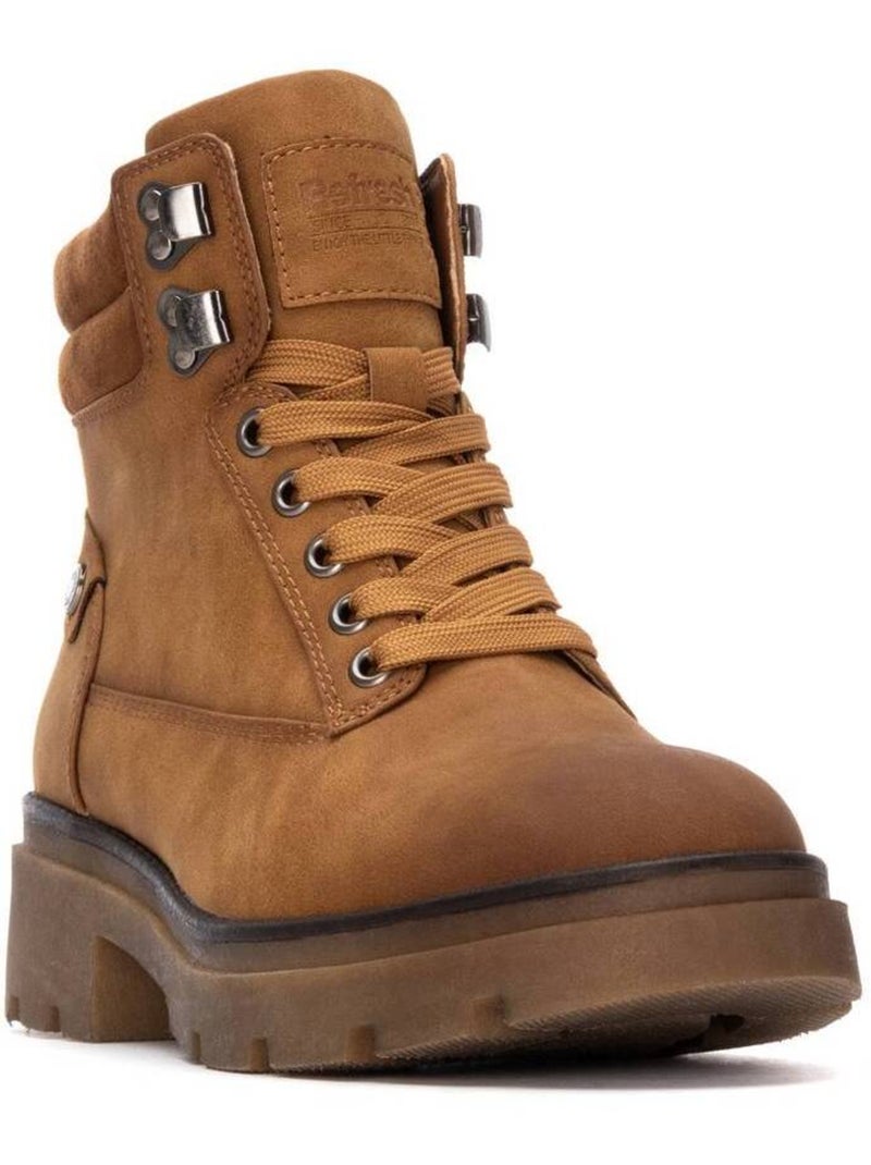 Bottines femme à lacets Camel - Kiabi